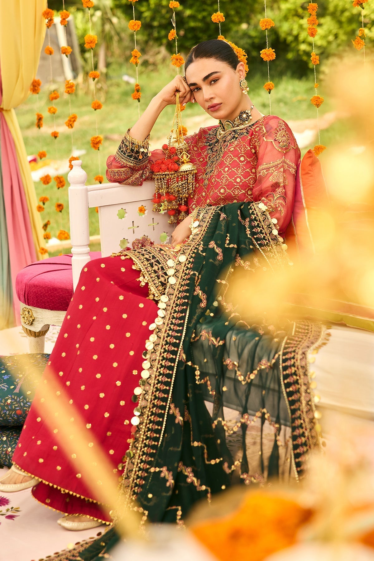 Alizeh | Shehnai The Festive Edit | AF-ZN-2216-Ghoomar - by Libasekhas UK - Registered Vendor of : Alizeh - 100% Original Designer Dress