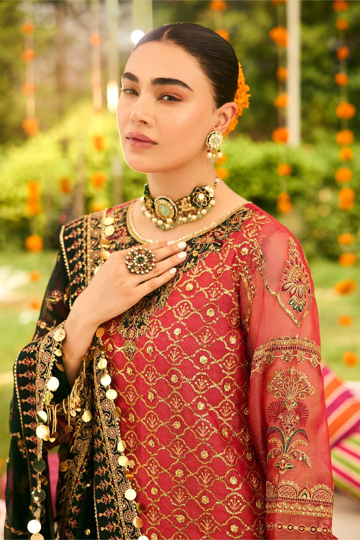Alizeh | Shehnai The Festive Edit | AF-ZN-2216-Ghoomar - by Libasekhas UK - Registered Vendor of : Alizeh - 100% Original Designer Dress