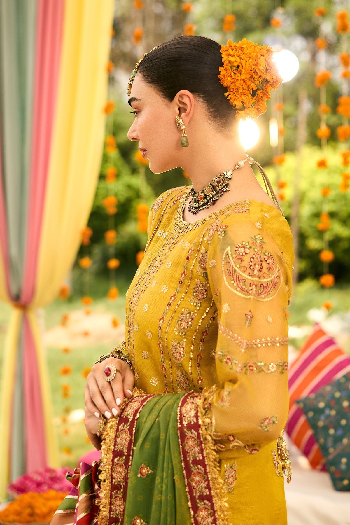 Alizeh | Shehnai The Festive Edit | AF-ZN-2215-Zarposh - by Libasekhas UK - Registered Vendor of : Alizeh - 100% Original Designer Dress