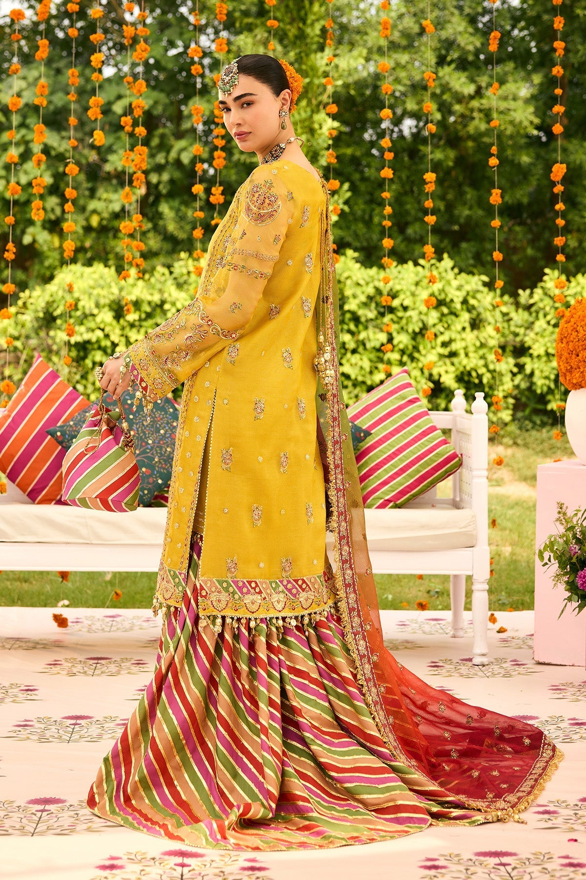 Alizeh | Shehnai The Festive Edit | AF-ZN-2215-Zarposh - by Libasekhas UK - Registered Vendor of : Alizeh - 100% Original Designer Dress