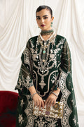 Alizeh | Formals Collection | Clara B (GREEN) - by - Libasekhas UK - Registered Vendor of : Alizeh - 100% Original Designer Dresss