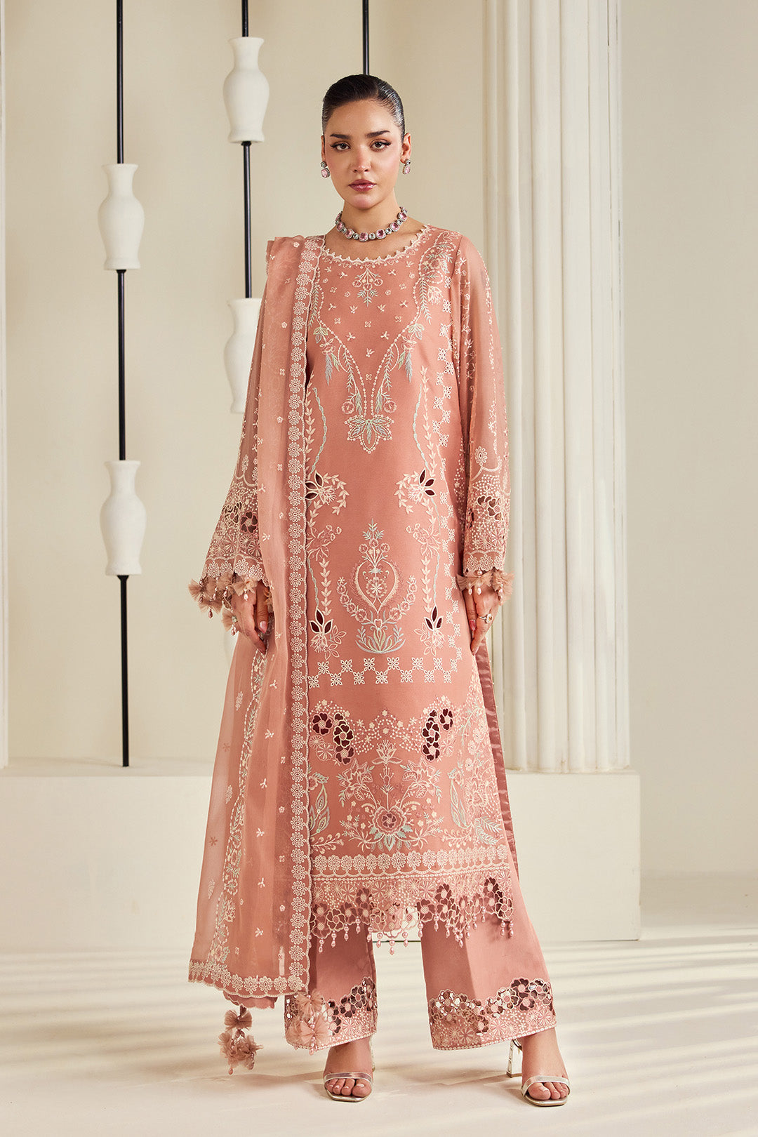 Alizeh | Dhaagay Formals |AF-DHG-5045-Sorah - by Libasekhas UK - Registered Vendor of : Alizeh - 100% Original Designer Dress