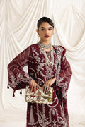 Alizeh | Formals Collection | Clara C (MAROON) - by - Libasekhas UK - Registered Vendor of : Alizeh - 100% Original Designer Dresss