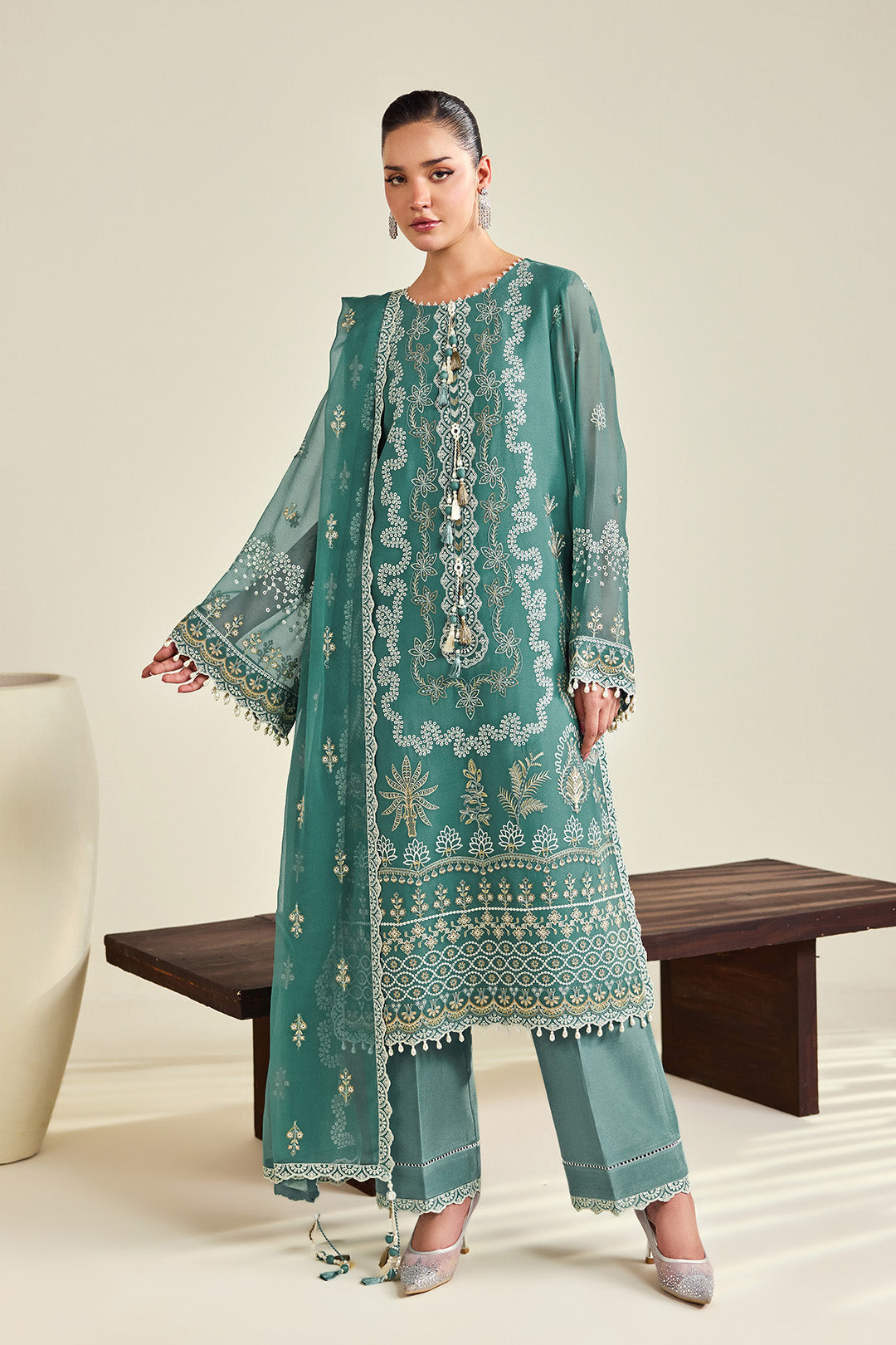 Alizeh | Dhaagay Formals |AF-DHG-5052-Zarqa - by Libasekhas UK - Registered Vendor of : Alizeh - 100% Original Designer Dress