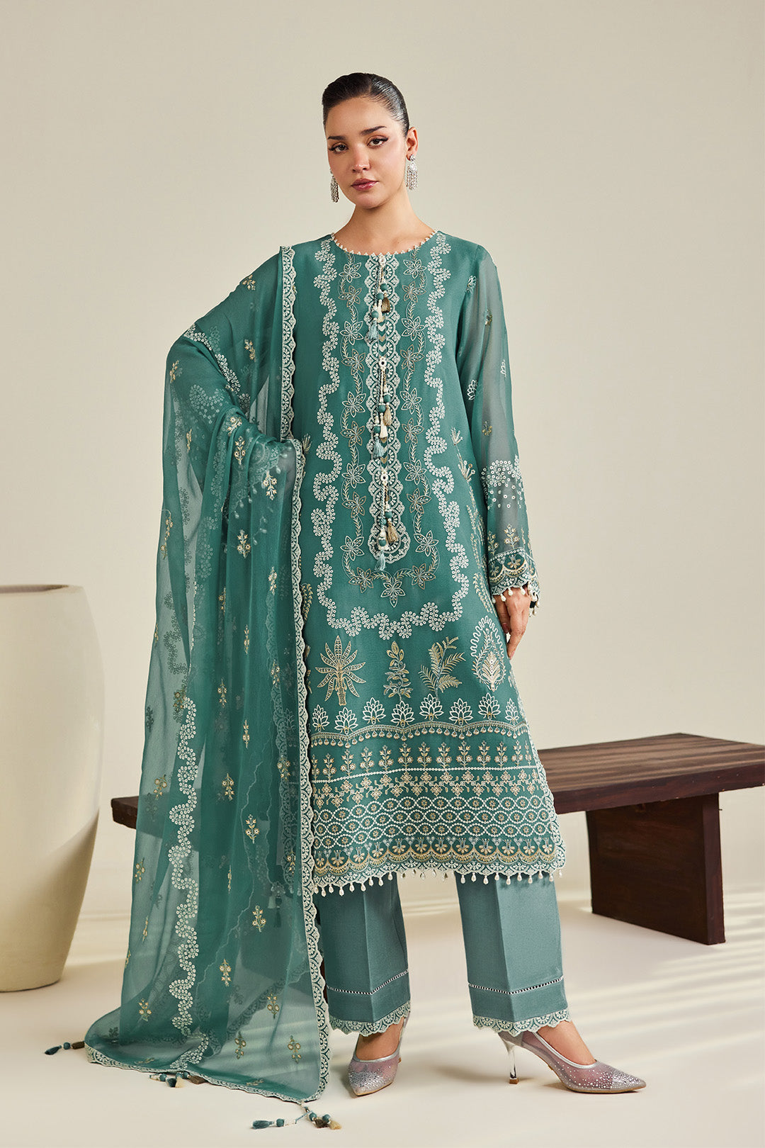 Alizeh | Dhaagay Formals |AF-DHG-5052-Zarqa - by Libasekhas UK - Registered Vendor of : Alizeh - 100% Original Designer Dress
