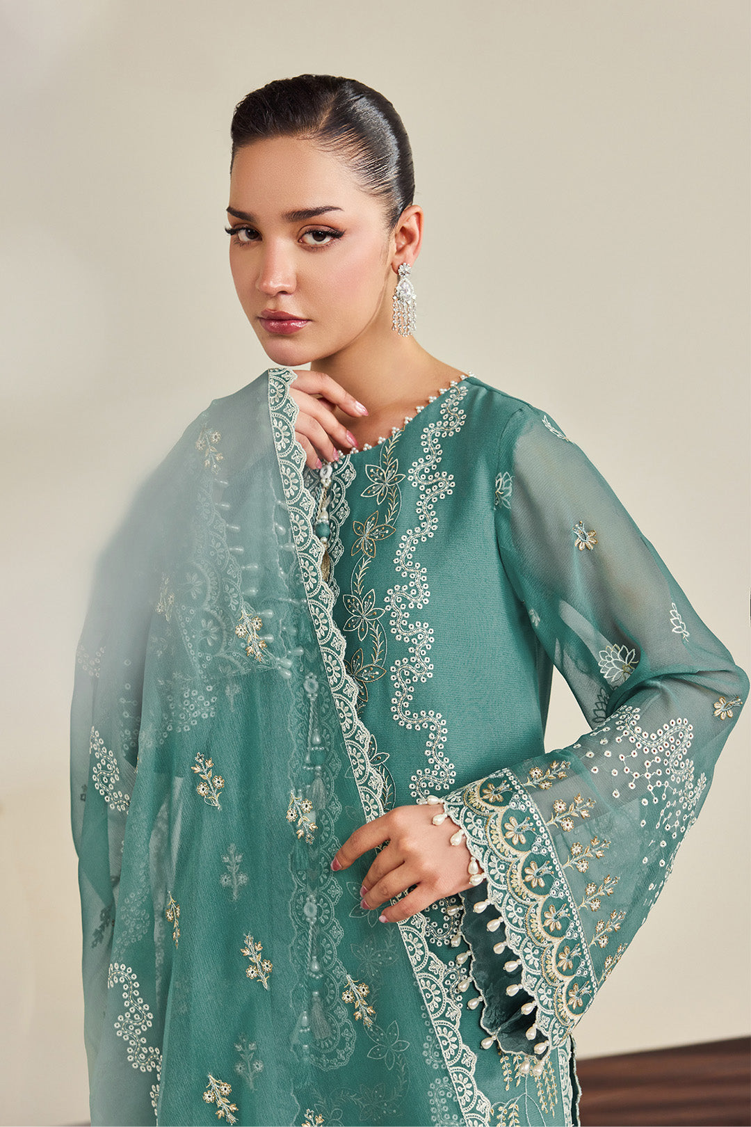 Alizeh | Dhaagay Formals |AF-DHG-5052-Zarqa - by Libasekhas UK - Registered Vendor of : Alizeh - 100% Original Designer Dress