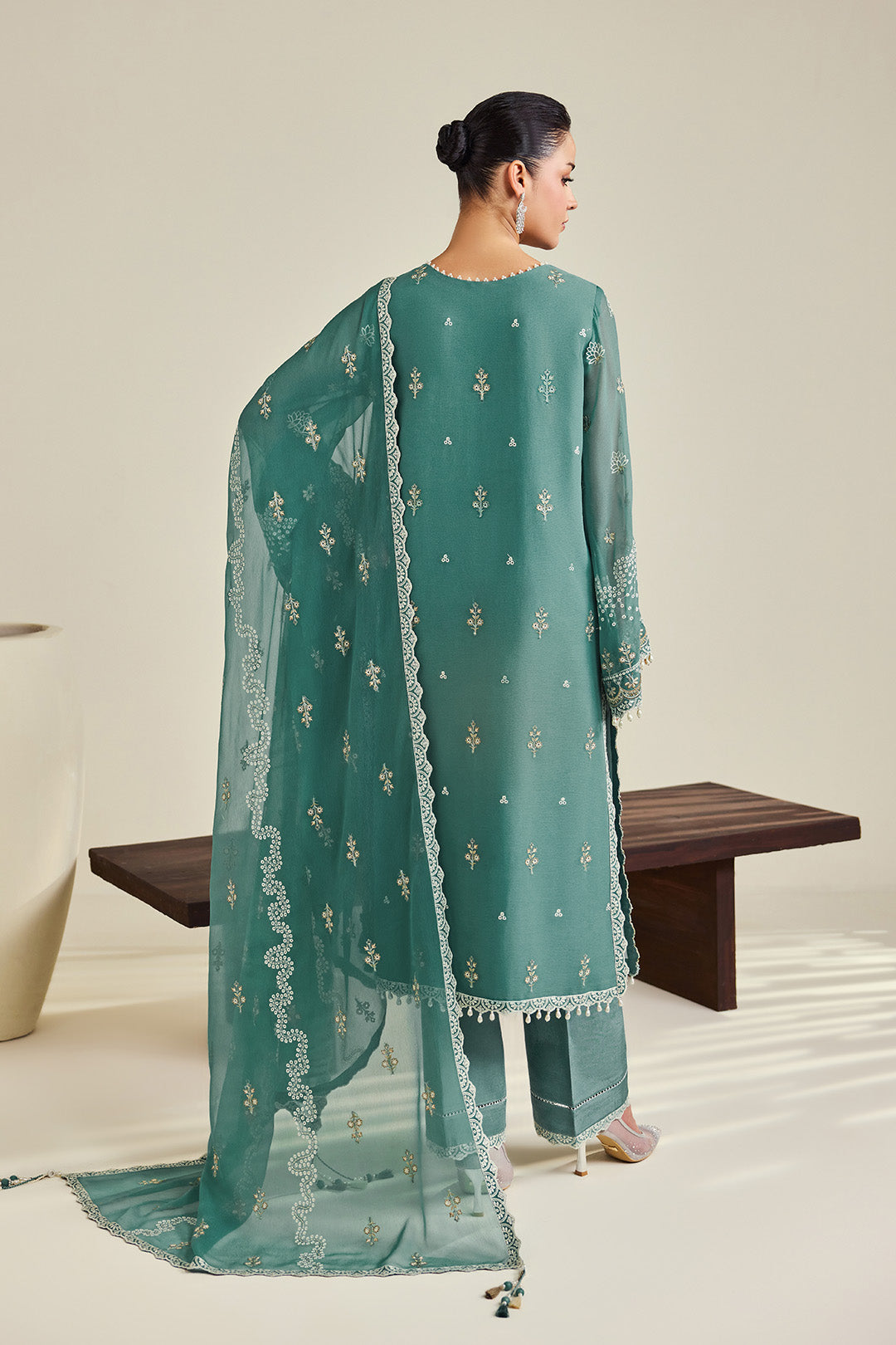 Alizeh | Dhaagay Formals |AF-DHG-5052-Zarqa - by Libasekhas UK - Registered Vendor of : Alizeh - 100% Original Designer Dress