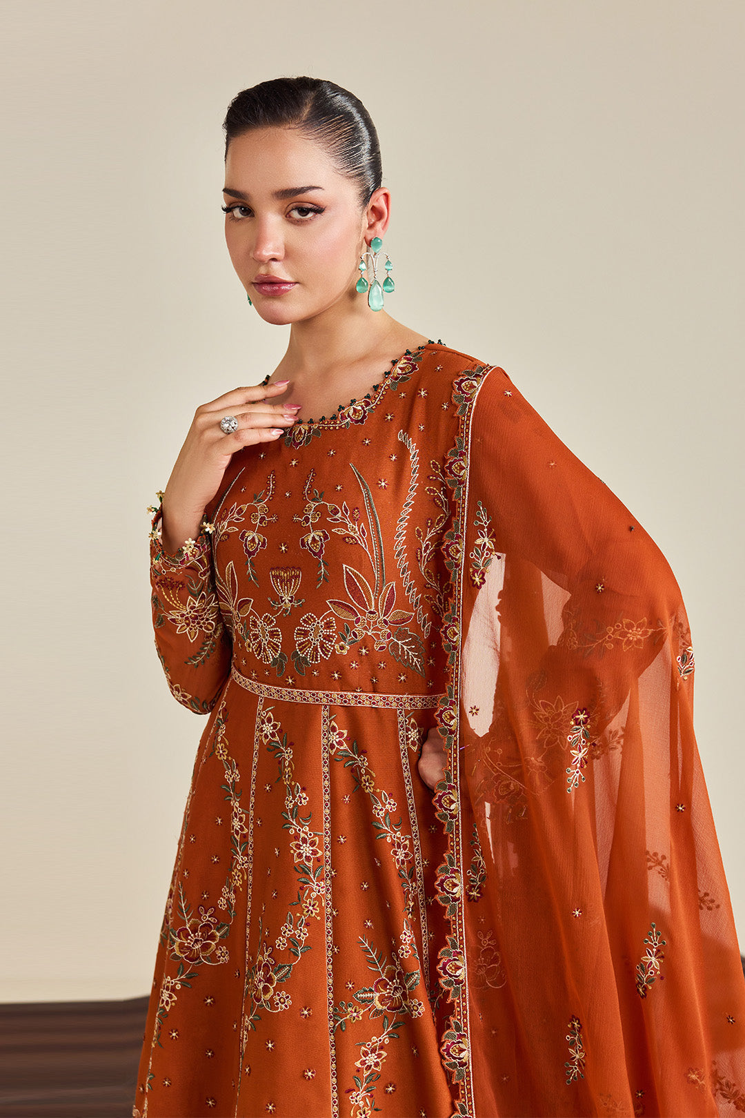Alizeh | Dhaagay Formals | AF-DHG-5048-Zumar - by Libasekhas UK - Registered Vendor of : Alizeh - 100% Original Designer Dress