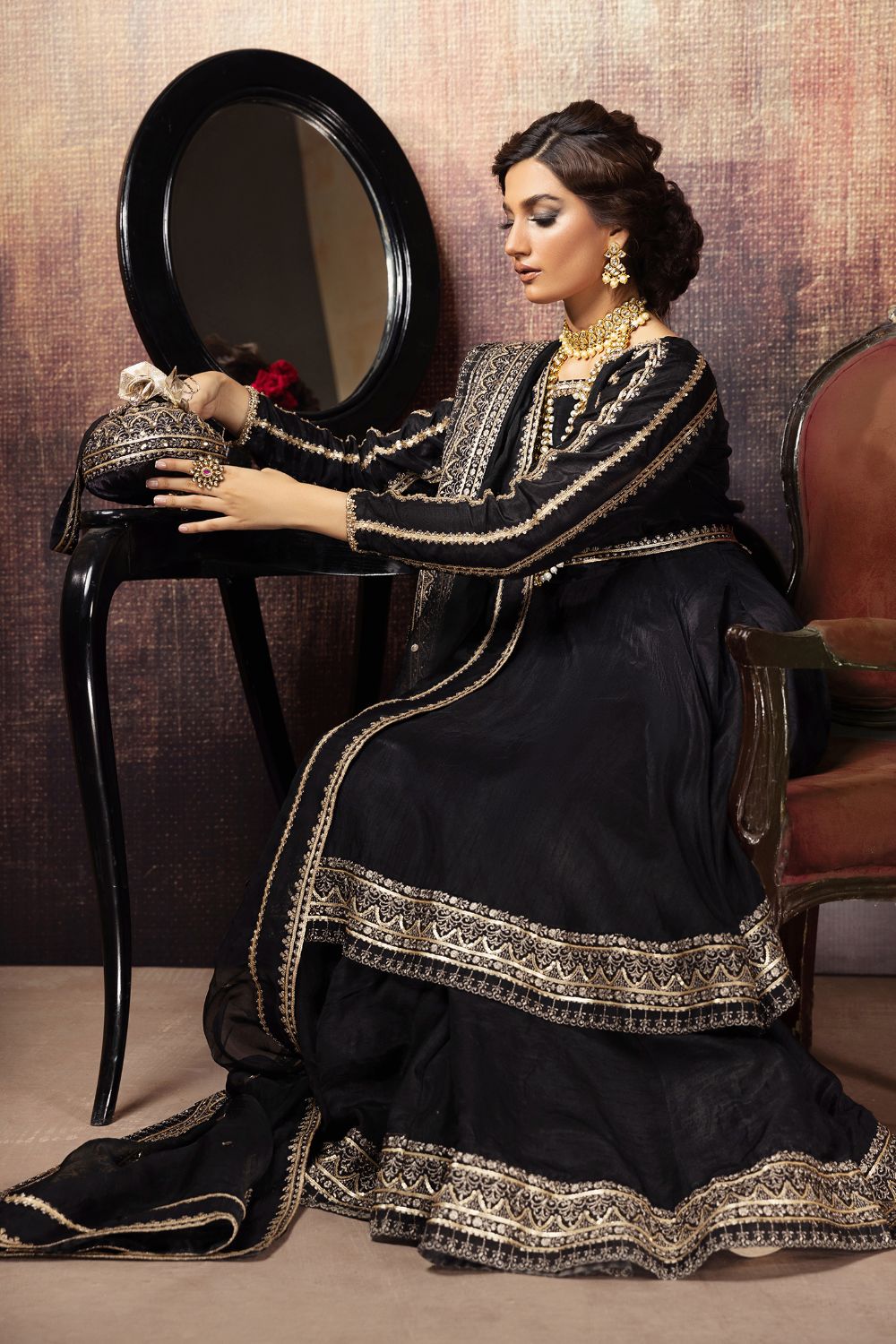 Erum Khan | Begham Jaan Bridal Formals | SHAHNAZ - by - Libasekhas UK - Registered Vendor of : Erum Khan - 100% Original Designer Dresss