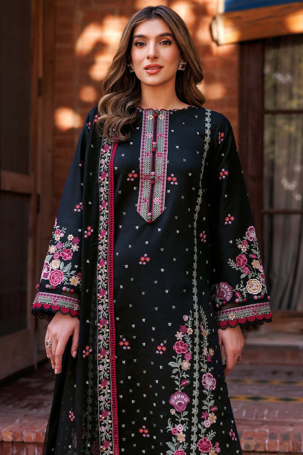 Farasha | Summer Weaves Embroidered Lawn | Ornate Noir - by - Libasekhas UK - Registered Vendor of : Farasha - 100% Original Designer Dresss