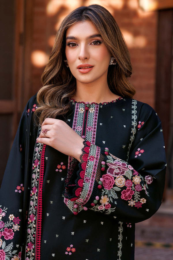 Farasha | Summer Weaves Embroidered Lawn | Ornate Noir - by - Libasekhas UK - Registered Vendor of : Farasha - 100% Original Designer Dresss