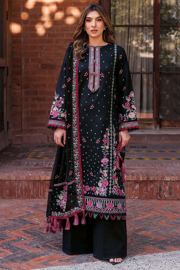 Farasha | Summer Weaves Embroidered Lawn | Ornate Noir - by - Libasekhas UK - Registered Vendor of : Farasha - 100% Original Designer Dresss