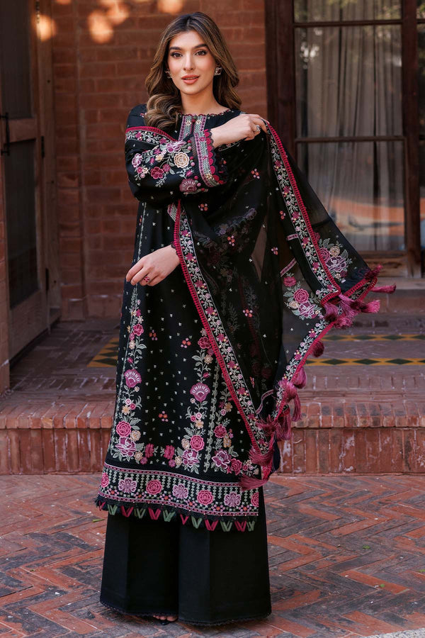 Farasha | Summer Weaves Embroidered Lawn | Ornate Noir - by - Libasekhas UK - Registered Vendor of : Farasha - 100% Original Designer Dresss