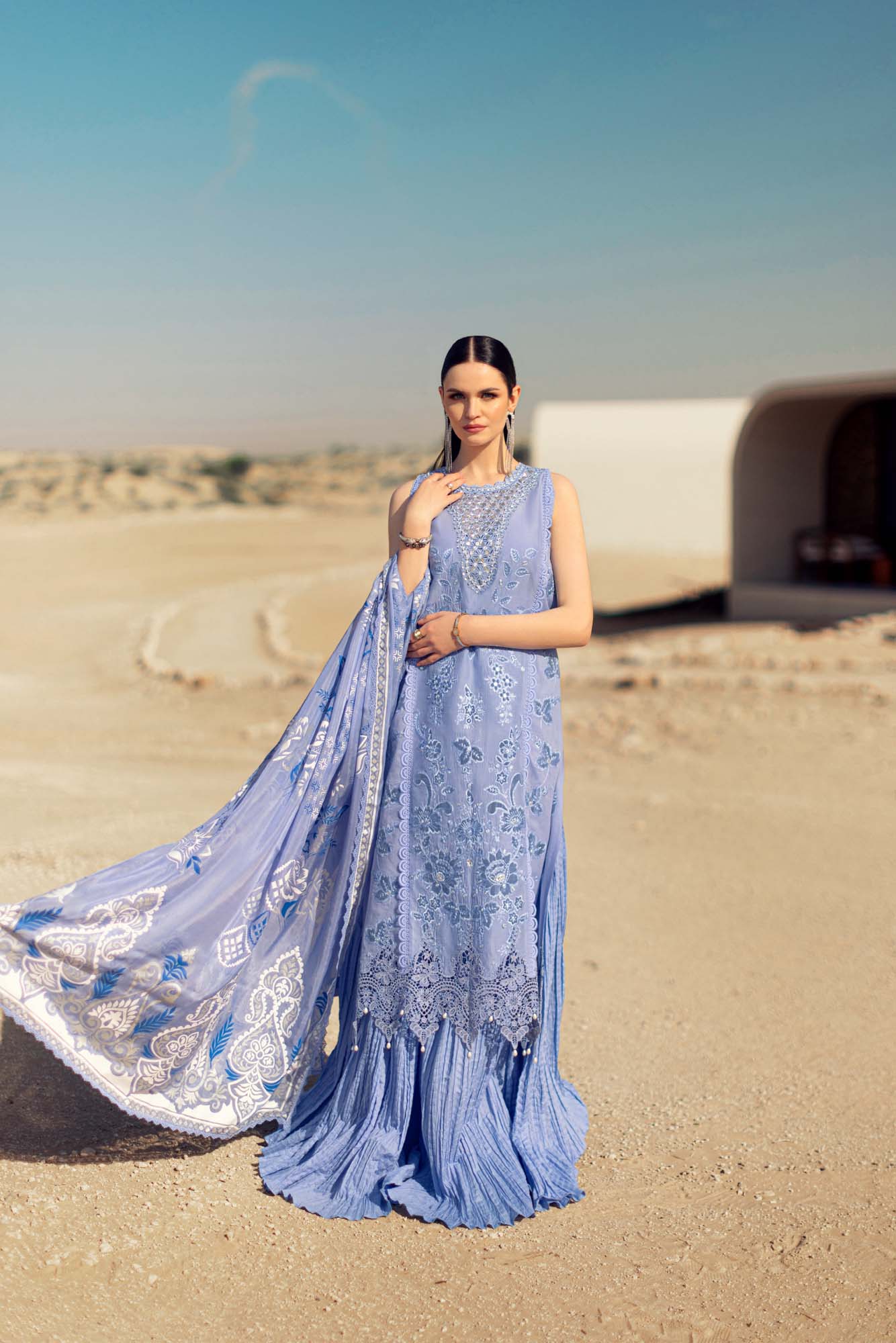 Noor By Saadia Asad | Eid Handwork Laserkari Lawn 24 | D4 - by - Libasekhas UK - Registered Vendor of : Noor by Saadia Asad - 100% Original Designer Dresss