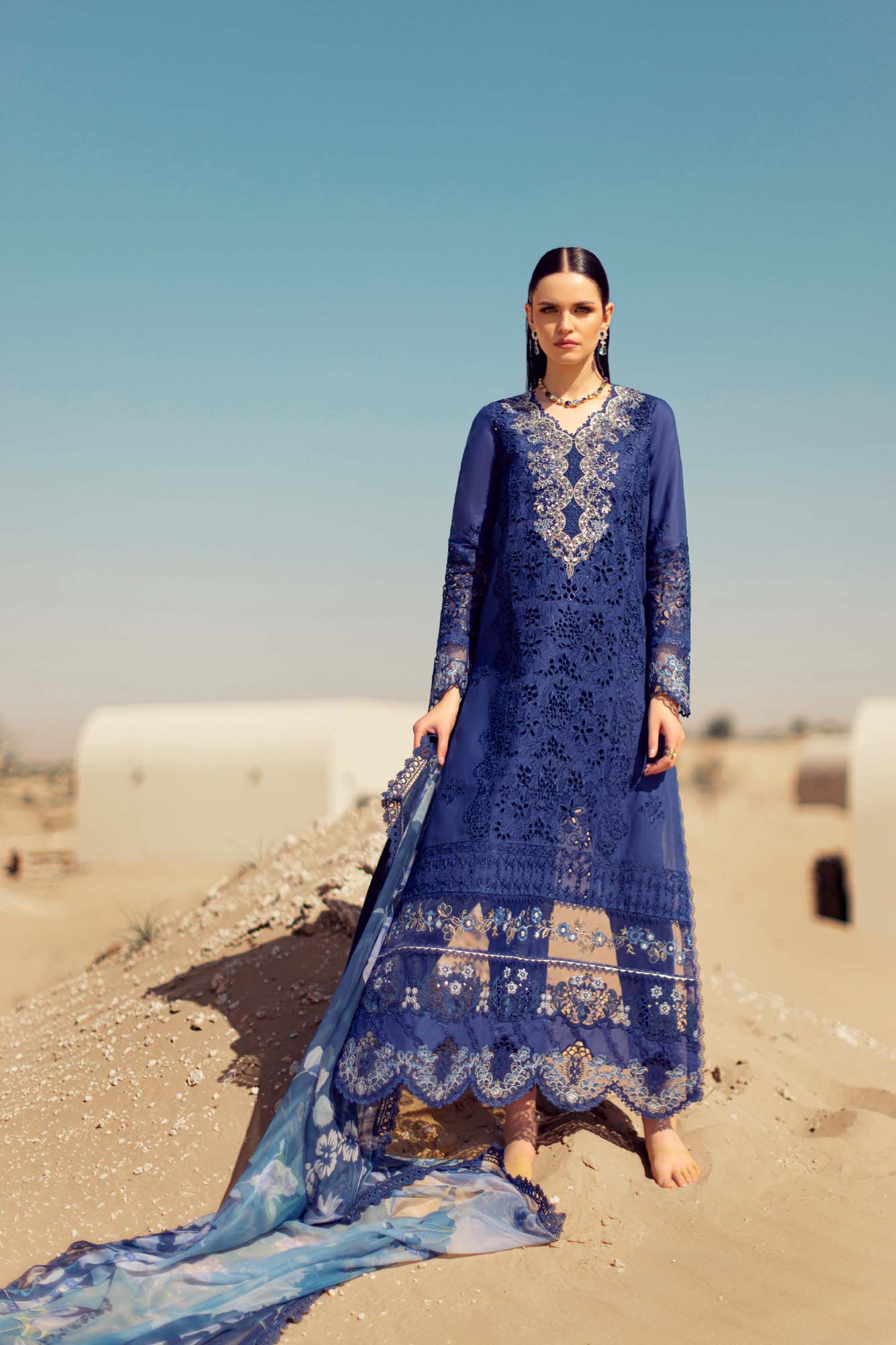 Noor By Saadia Asad | Eid Handwork Laserkari Lawn 24 | D12 - by - Libasekhas UK - Registered Vendor of : Noor by Saadia Asad - 100% Original Designer Dresss