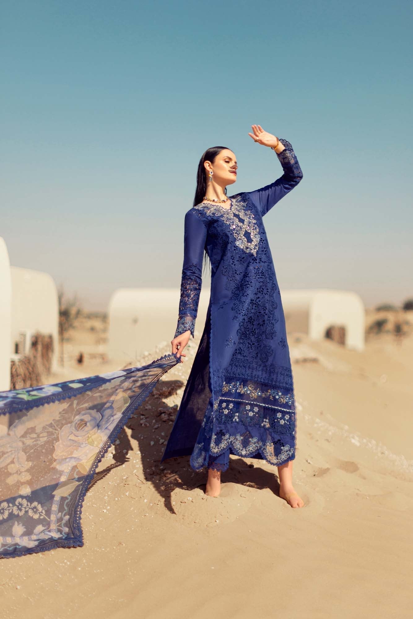 Noor By Saadia Asad | Eid Handwork Laserkari Lawn 24 | D12 - by - Libasekhas UK - Registered Vendor of : Noor by Saadia Asad - 100% Original Designer Dresss