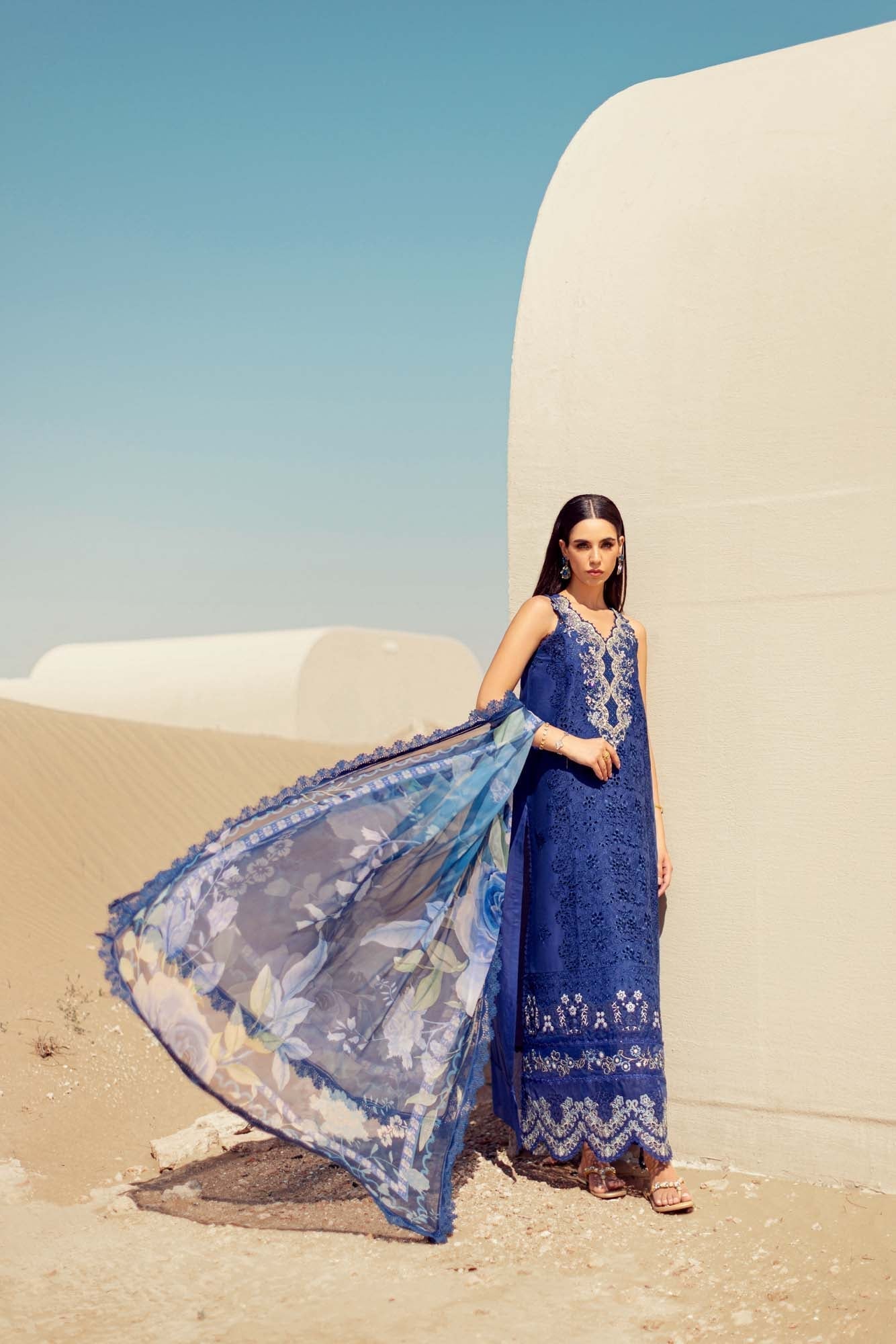 Noor By Saadia Asad | Eid Handwork Laserkari Lawn 24 | D12 - by - Libasekhas UK - Registered Vendor of : Noor by Saadia Asad - 100% Original Designer Dresss