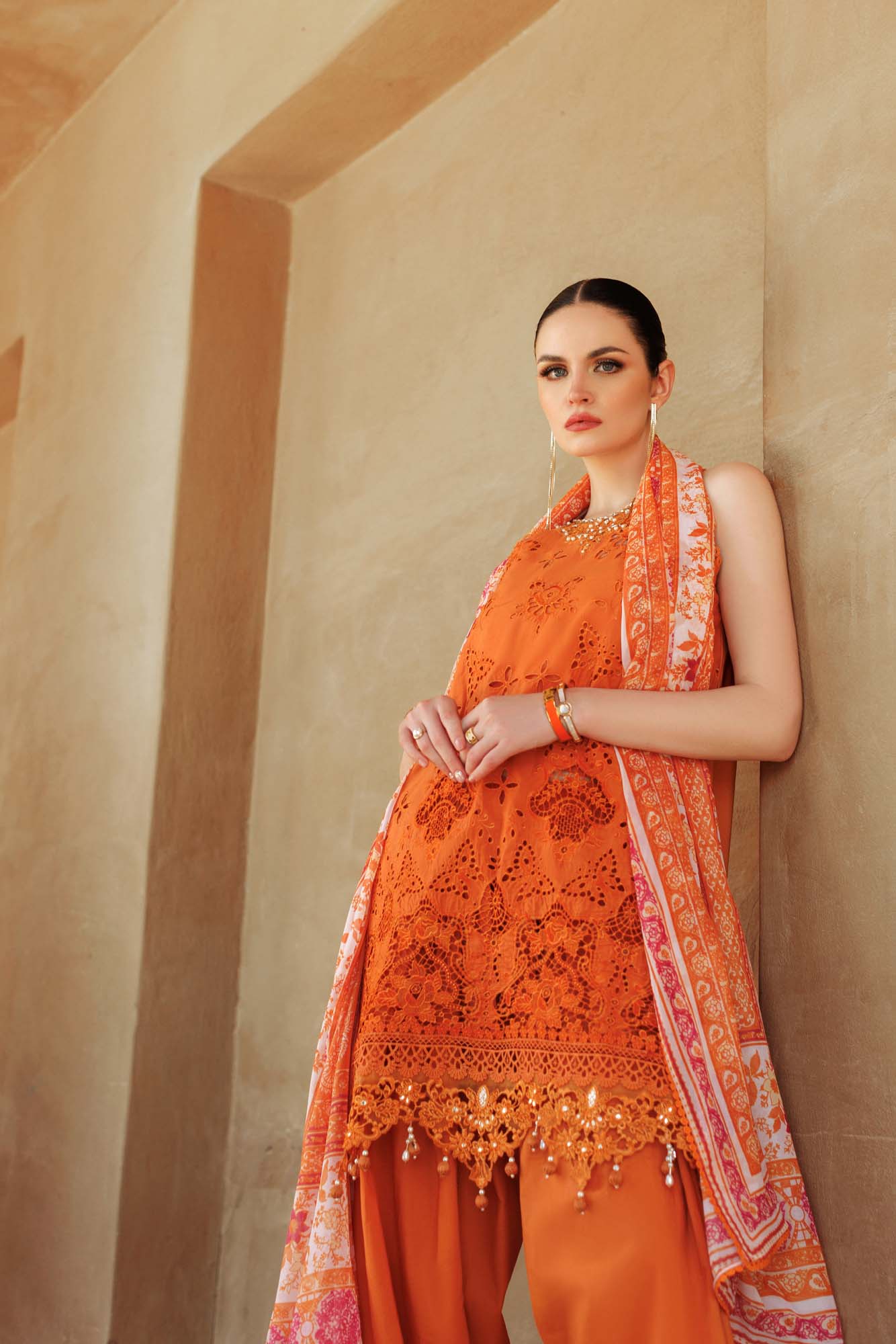 Noor By Saadia Asad | Eid Handwork Laserkari Lawn 24 | D11 - by - Libasekhas UK - Registered Vendor of : Noor by Saadia Asad - 100% Original Designer Dresss