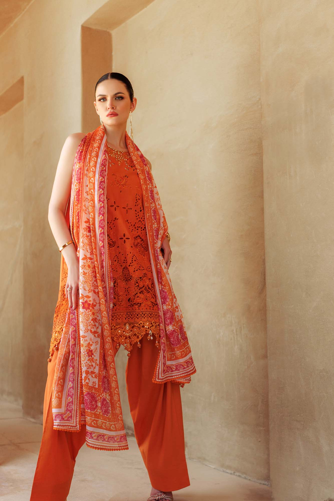 Noor By Saadia Asad | Eid Handwork Laserkari Lawn 24 | D11 - by - Libasekhas UK - Registered Vendor of : Noor by Saadia Asad - 100% Original Designer Dresss