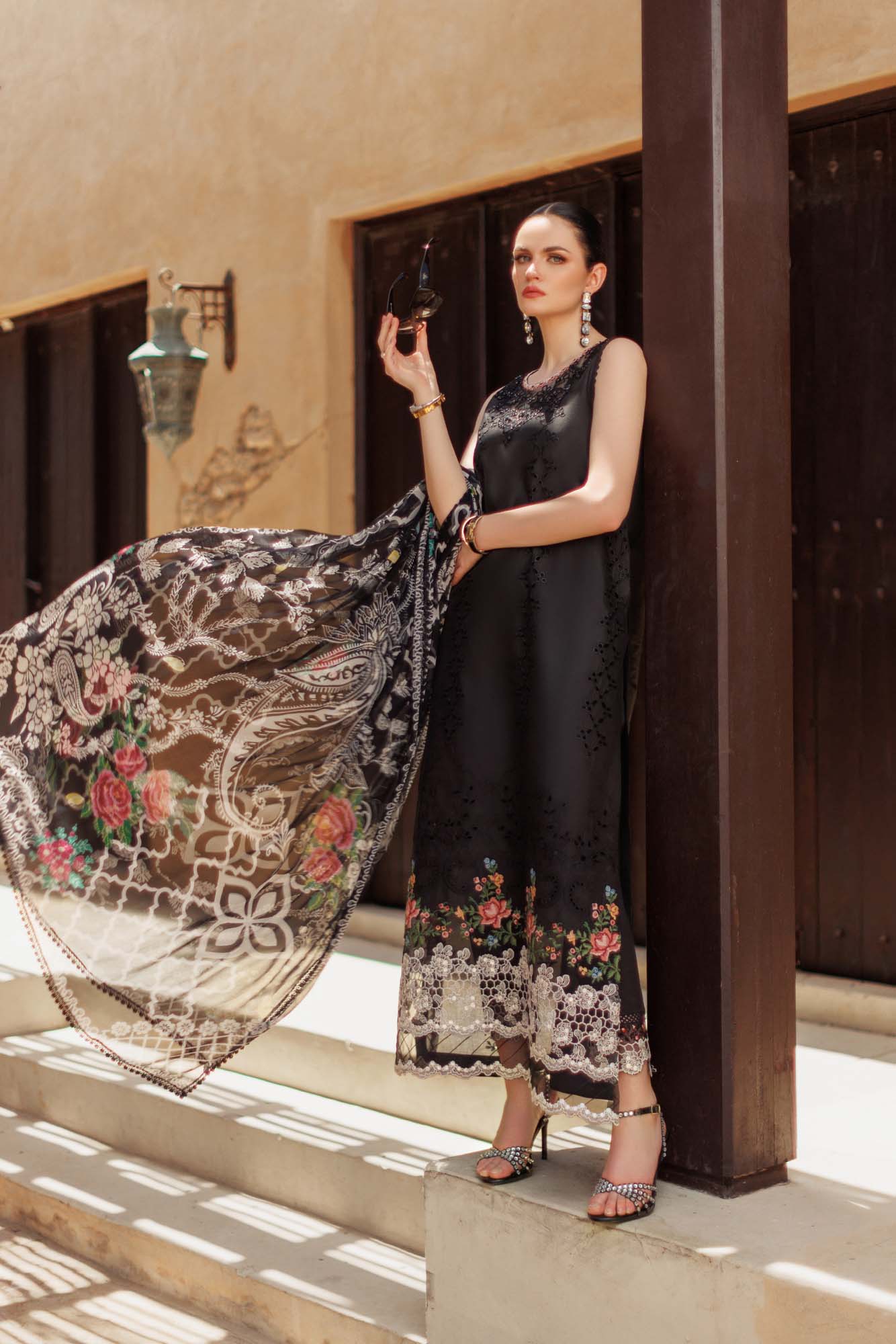 Noor By Saadia Asad | Eid Handwork Laserkari Lawn 24 | D6 - by - Libasekhas UK - Registered Vendor of : Noor by Saadia Asad - 100% Original Designer Dresss