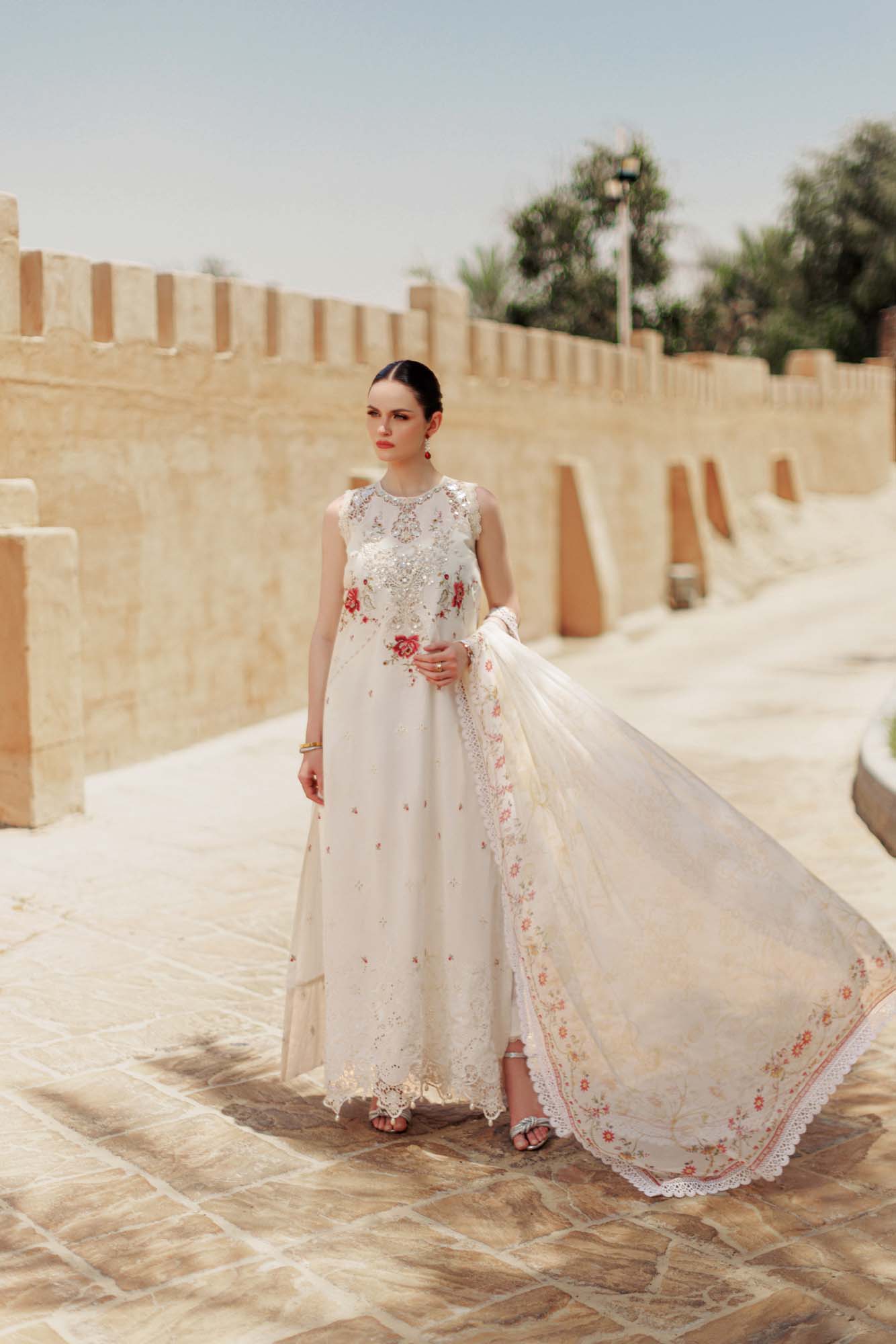 Noor By Saadia Asad | Eid Handwork Laserkari Lawn 24 | D9 - by - Libasekhas UK - Registered Vendor of : Noor by Saadia Asad - 100% Original Designer Dresss