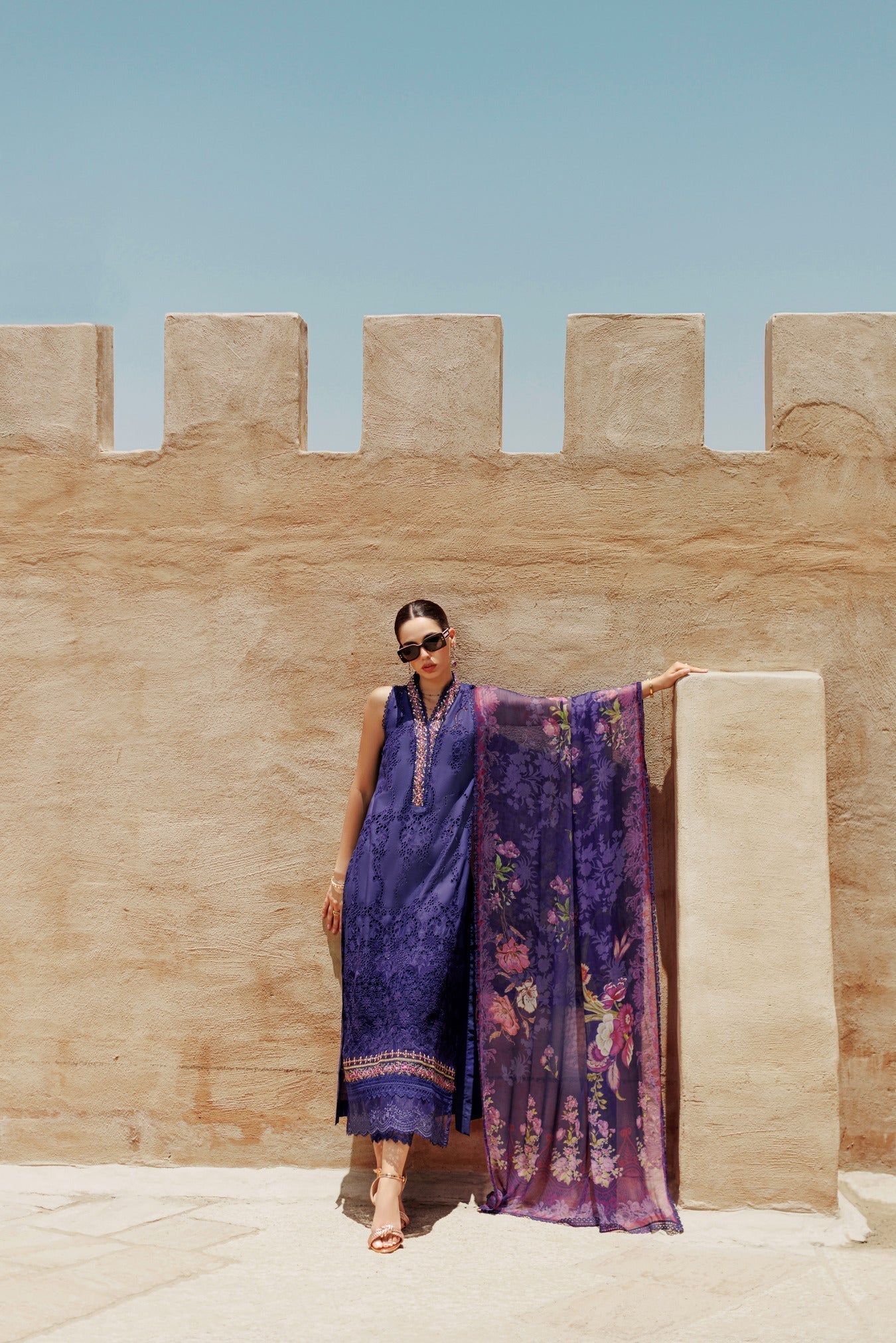 Noor By Saadia Asad | Eid Handwork Laserkari Lawn 24 | D3 - by - Libasekhas UK - Registered Vendor of : Noor by Saadia Asad - 100% Original Designer Dresss