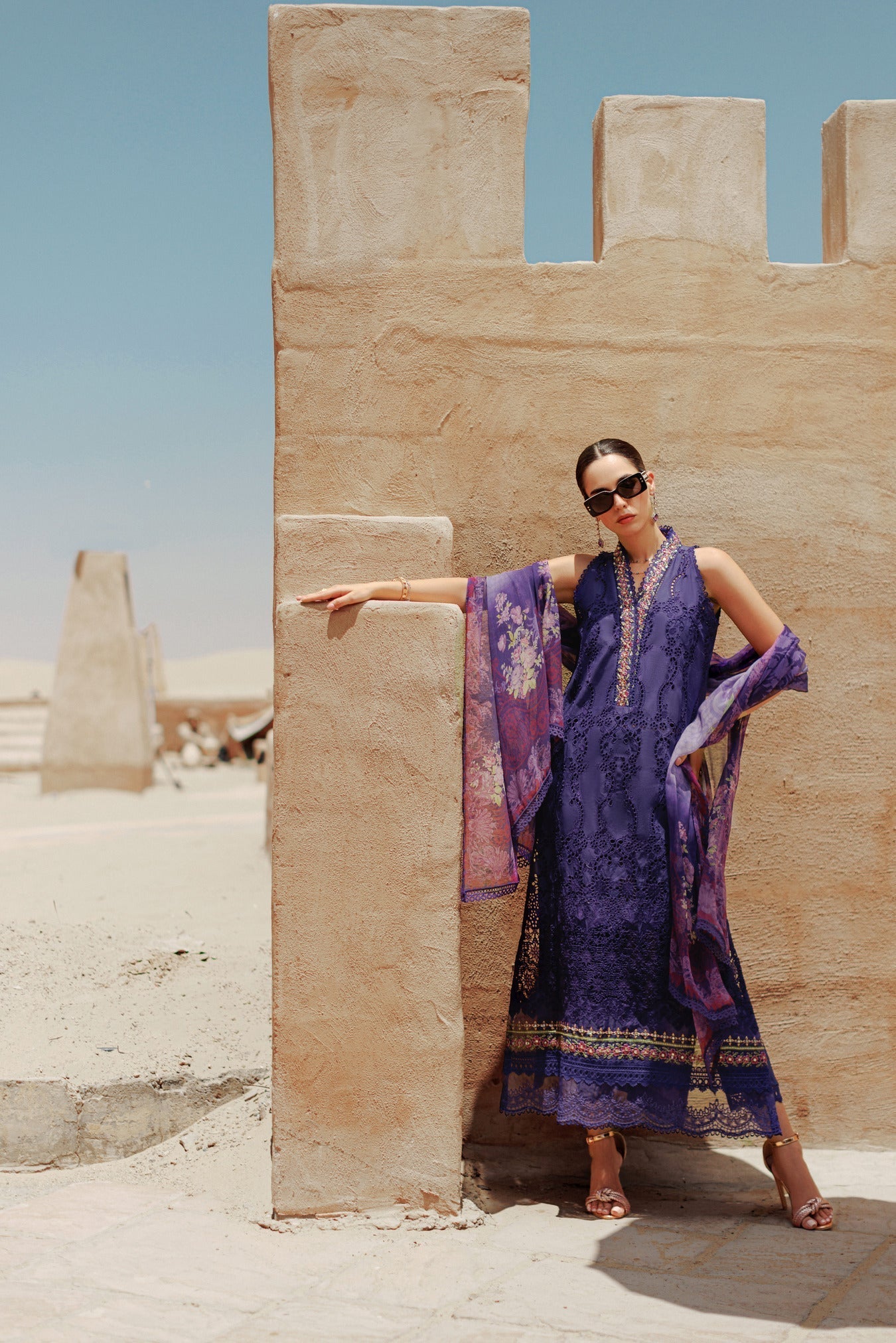 Noor By Saadia Asad | Eid Handwork Laserkari Lawn 24 | D3 - by - Libasekhas UK - Registered Vendor of : Noor by Saadia Asad - 100% Original Designer Dresss