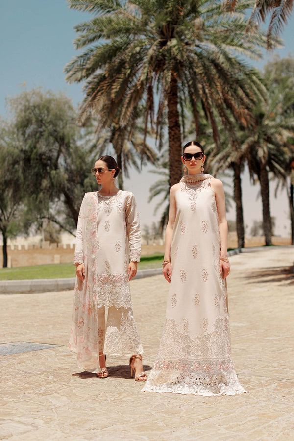 Noor By Saadia Asad | Eid Handwork Laserkari Lawn 24 | D2 - by - Libasekhas UK - Registered Vendor of : Noor by Saadia Asad - 100% Original Designer Dresss