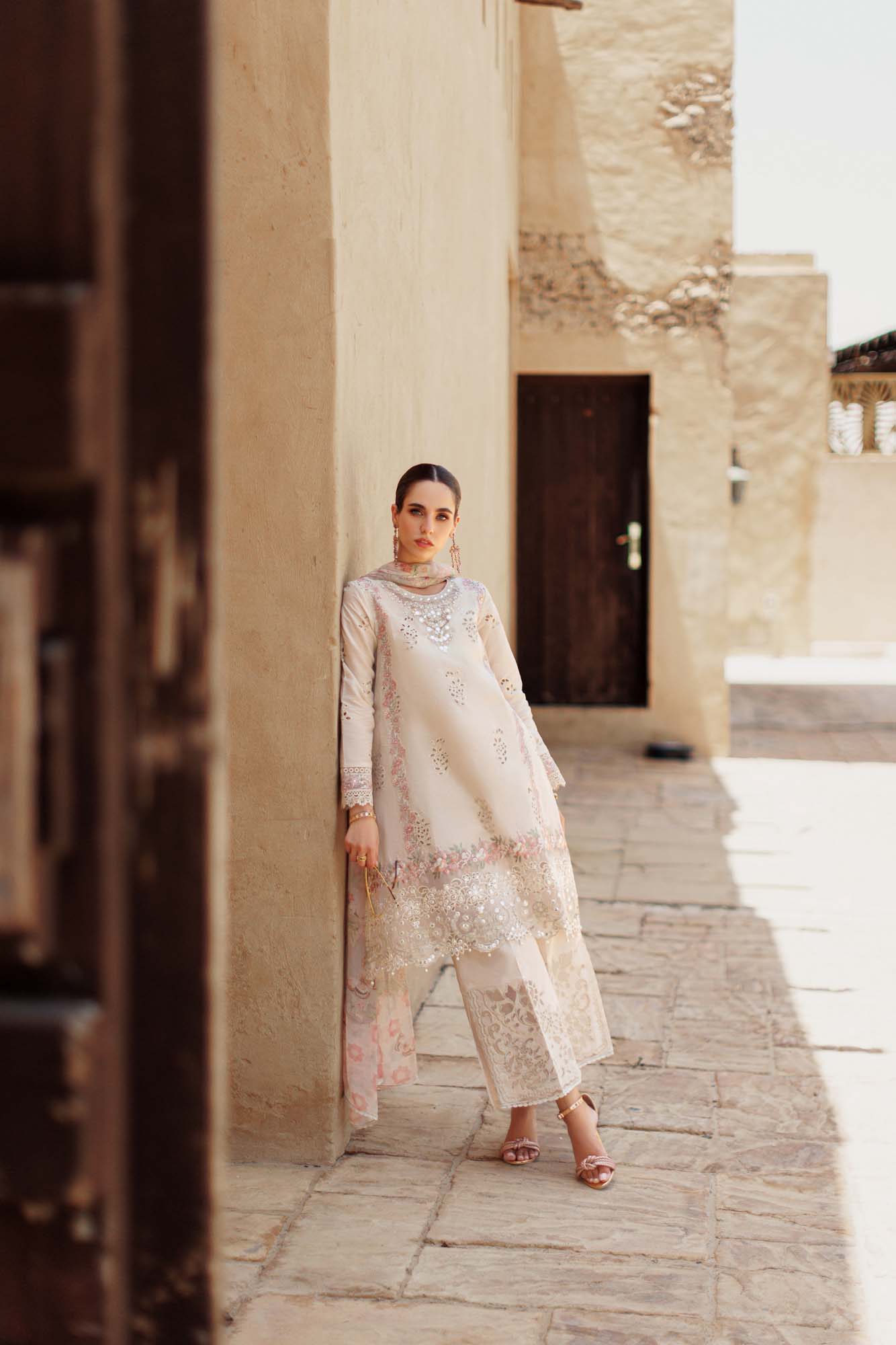 Noor By Saadia Asad | Eid Handwork Laserkari Lawn 24 | D2 - by - Libasekhas UK - Registered Vendor of : Noor by Saadia Asad - 100% Original Designer Dresss