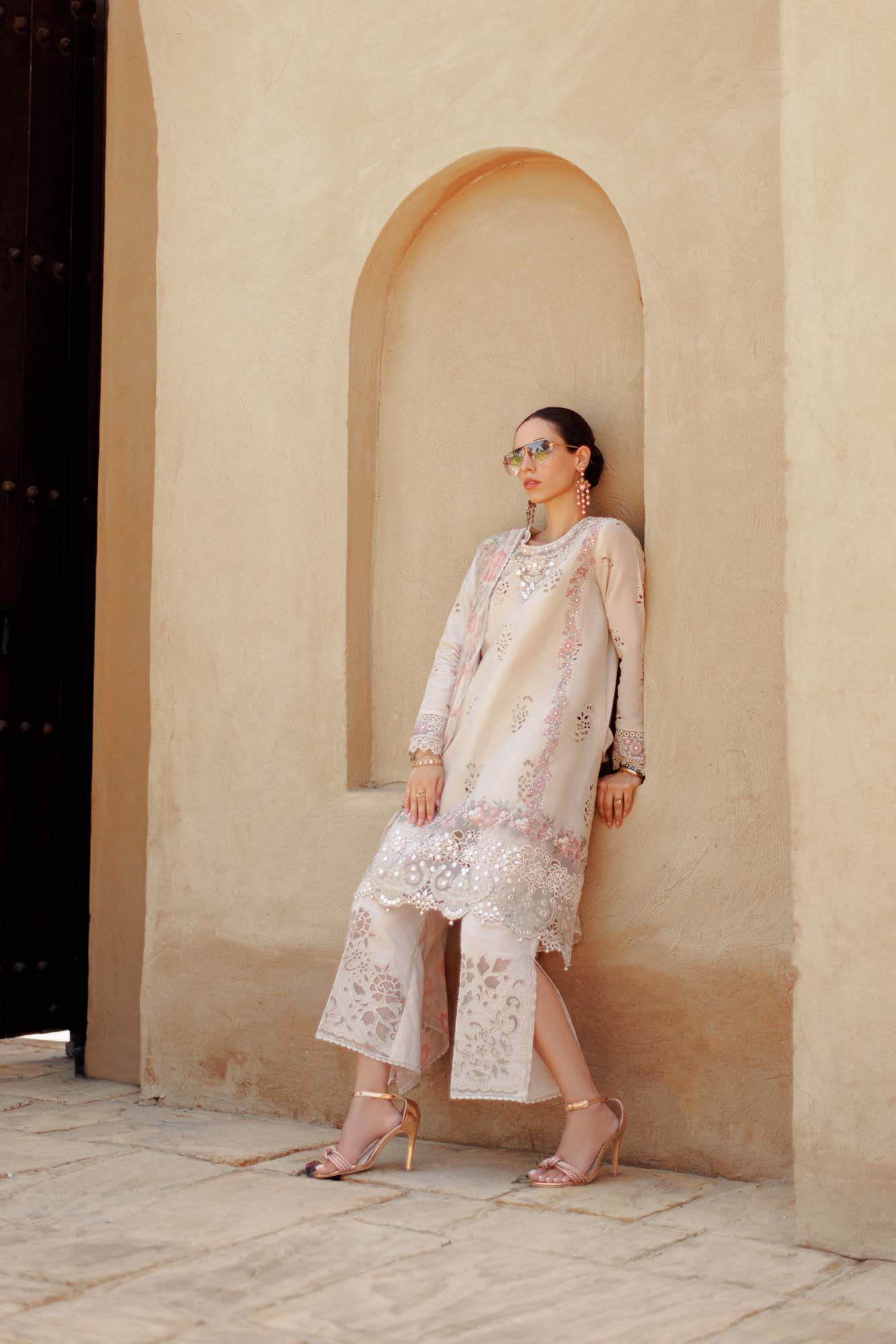 Noor By Saadia Asad | Eid Handwork Laserkari Lawn 24 | D2 - by - Libasekhas UK - Registered Vendor of : Noor by Saadia Asad - 100% Original Designer Dresss