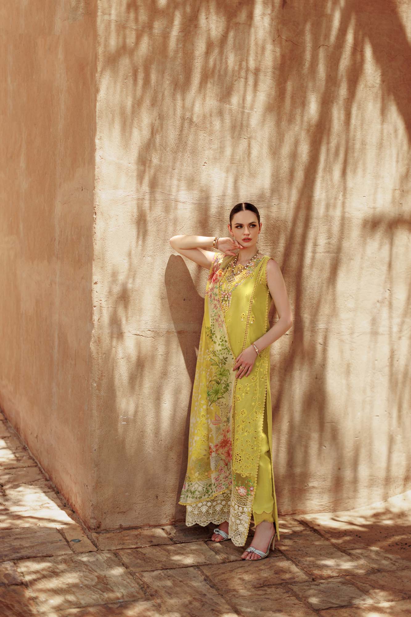 Noor By Saadia Asad | Eid Handwork Laserkari Lawn 24 | D1 - by - Libasekhas UK - Registered Vendor of : Noor by Saadia Asad - 100% Original Designer Dresss