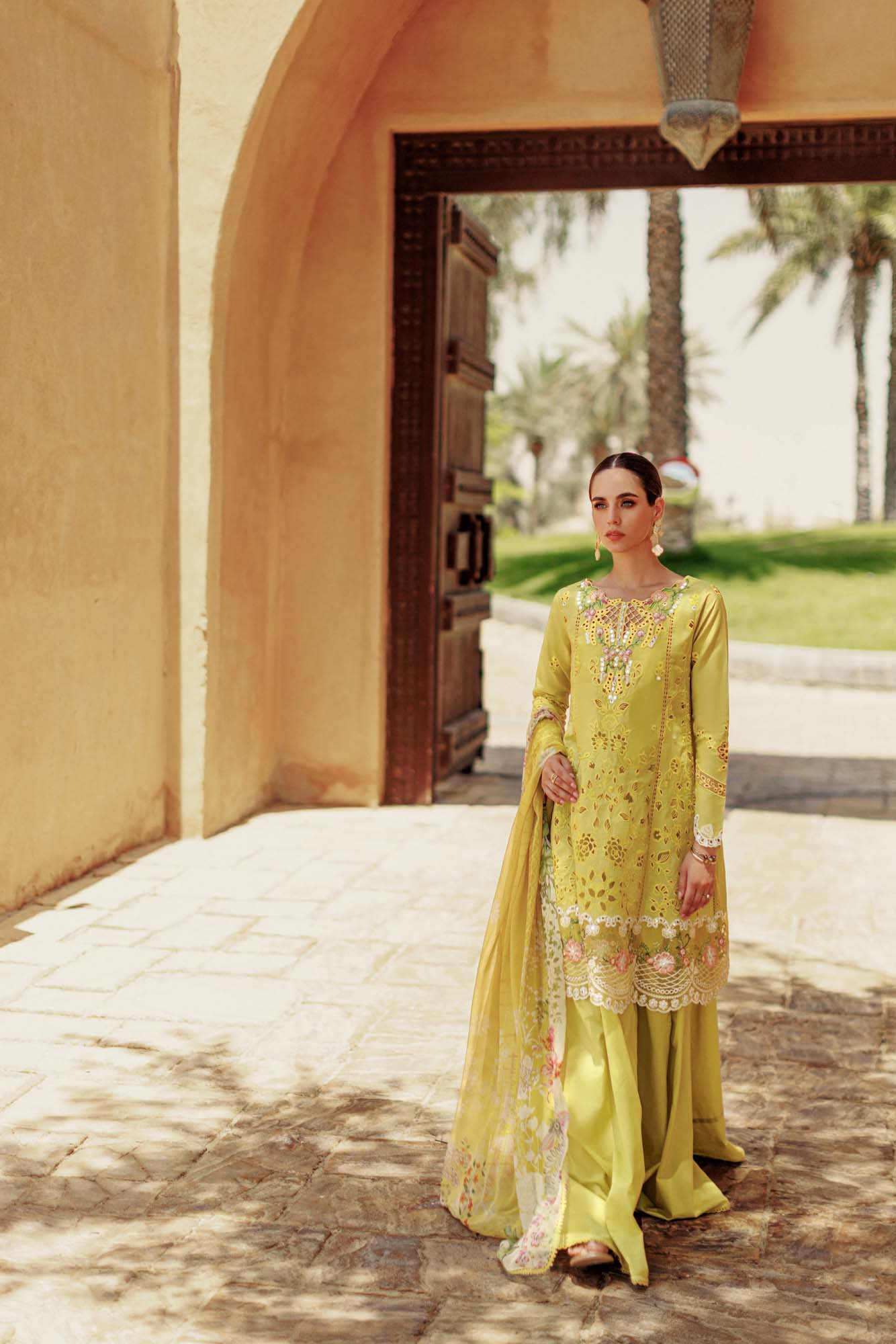 Noor By Saadia Asad | Eid Handwork Laserkari Lawn 24 | D1 - by - Libasekhas UK - Registered Vendor of : Noor by Saadia Asad - 100% Original Designer Dresss