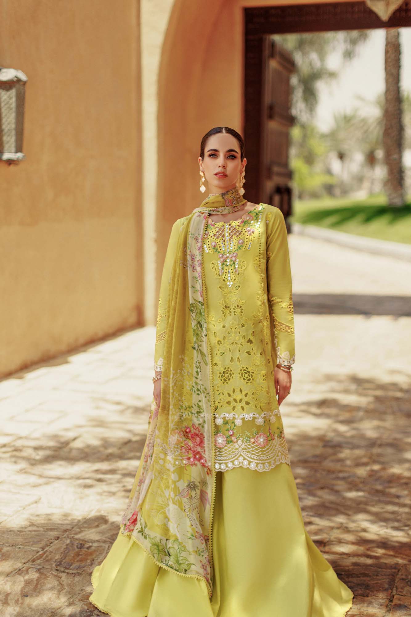 Noor By Saadia Asad | Eid Handwork Laserkari Lawn 24 | D1 - by - Libasekhas UK - Registered Vendor of : Noor by Saadia Asad - 100% Original Designer Dresss