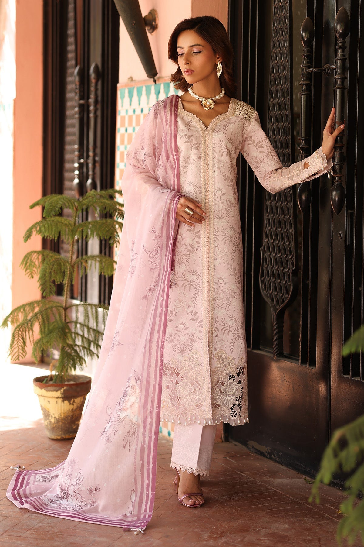 Alizeh | Embroidered Printed Festive Edit 25 | AF-EPL-7040-ARUNA - by - Libasekhas UK - Registered Vendor of : Alizeh - 100% Original Designer Dresss