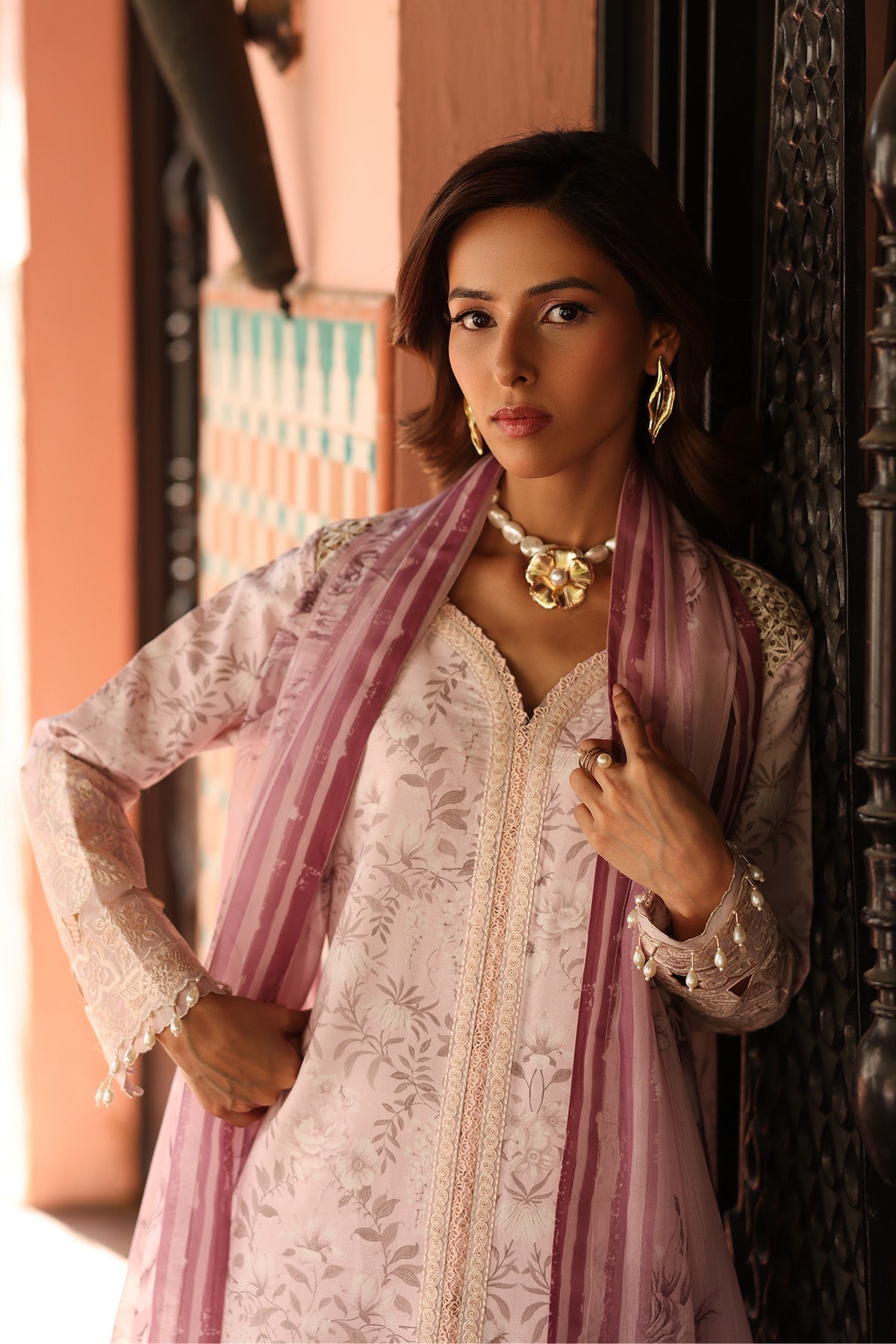 Alizeh | Embroidered Printed Festive Edit 25 | AF-EPL-7040-ARUNA - by - Libasekhas UK - Registered Vendor of : Alizeh - 100% Original Designer Dresss
