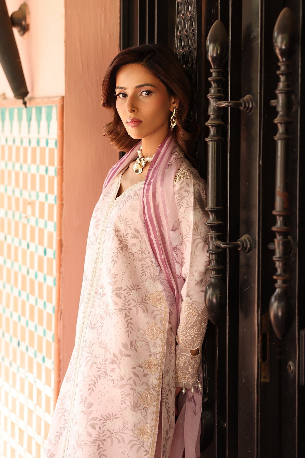 Alizeh | Embroidered Printed Festive Edit 25 | AF-EPL-7040-ARUNA - by - Libasekhas UK - Registered Vendor of : Alizeh - 100% Original Designer Dresss