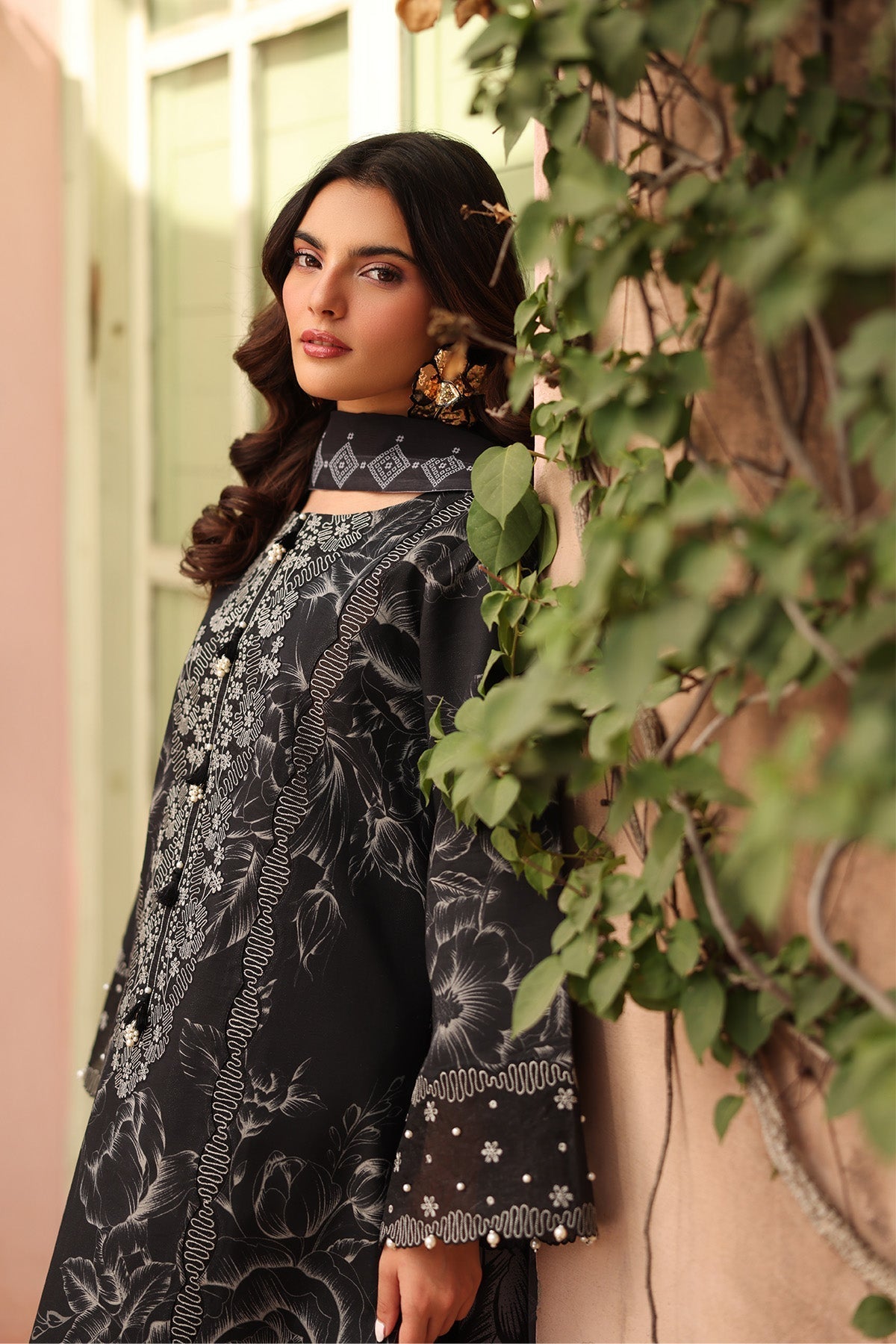 Alizeh | Embroidered Printed Festive Edit 25 | AF-EPL-7037-AZLIN - by - Libasekhas UK - Registered Vendor of : Alizeh - 100% Original Designer Dresss
