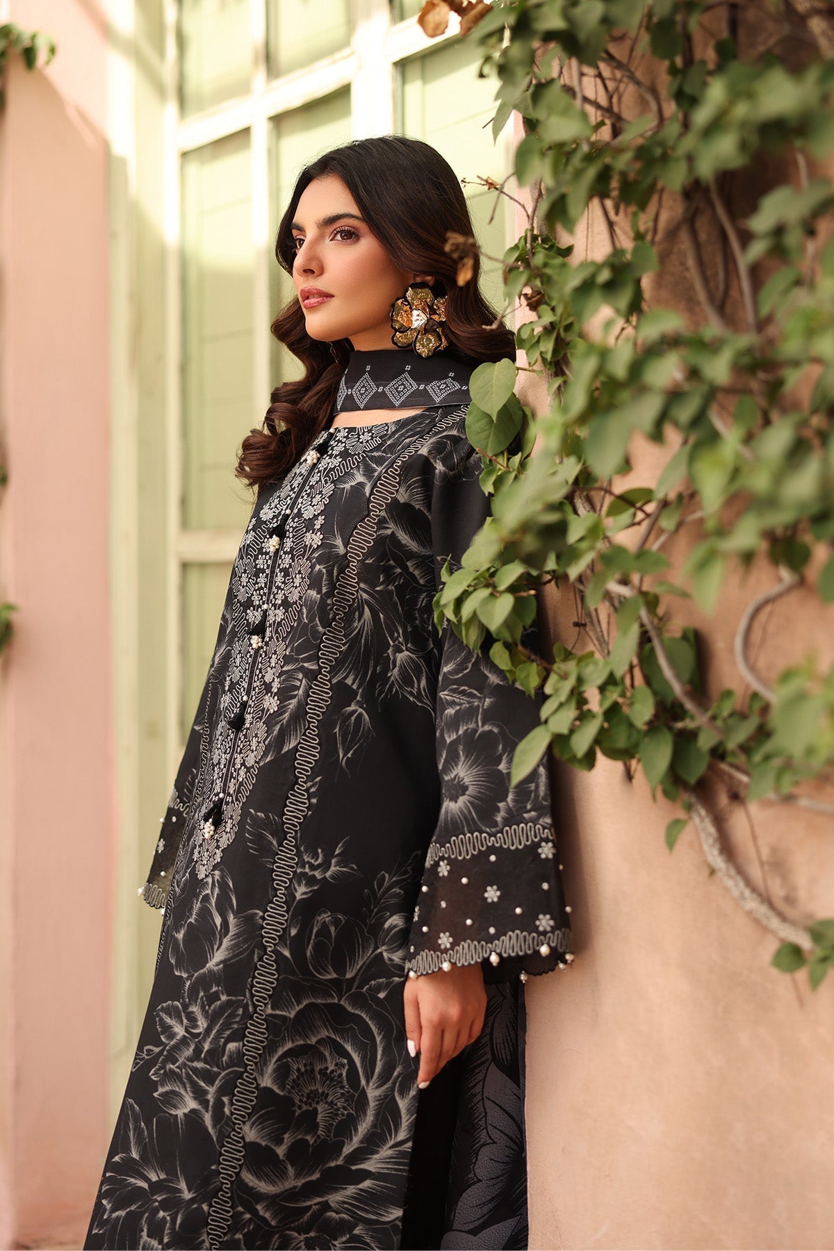 Alizeh | Embroidered Printed Festive Edit 25 | AF-EPL-7037-AZLIN - by - Libasekhas UK - Registered Vendor of : Alizeh - 100% Original Designer Dresss