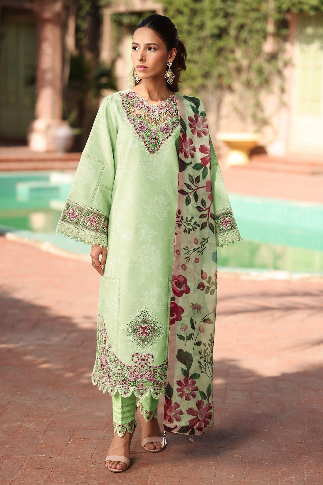 Alizeh | Embroidered Printed Festive Edit 25 | AF-EPL-7034-NUMA - by - Libasekhas UK - Registered Vendor of : Alizeh - 100% Original Designer Dresss