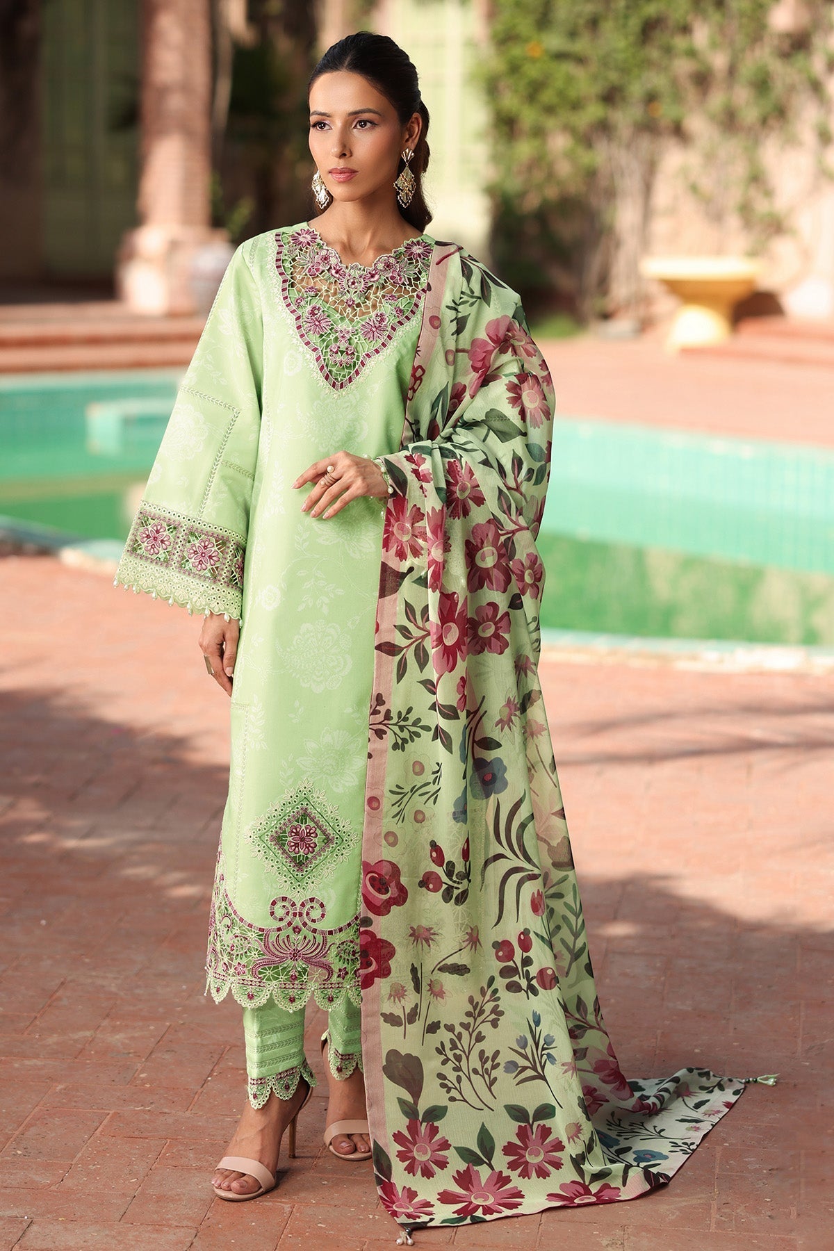 Alizeh | Embroidered Printed Festive Edit 25 | AF-EPL-7034-NUMA - by - Libasekhas UK - Registered Vendor of : Alizeh - 100% Original Designer Dresss