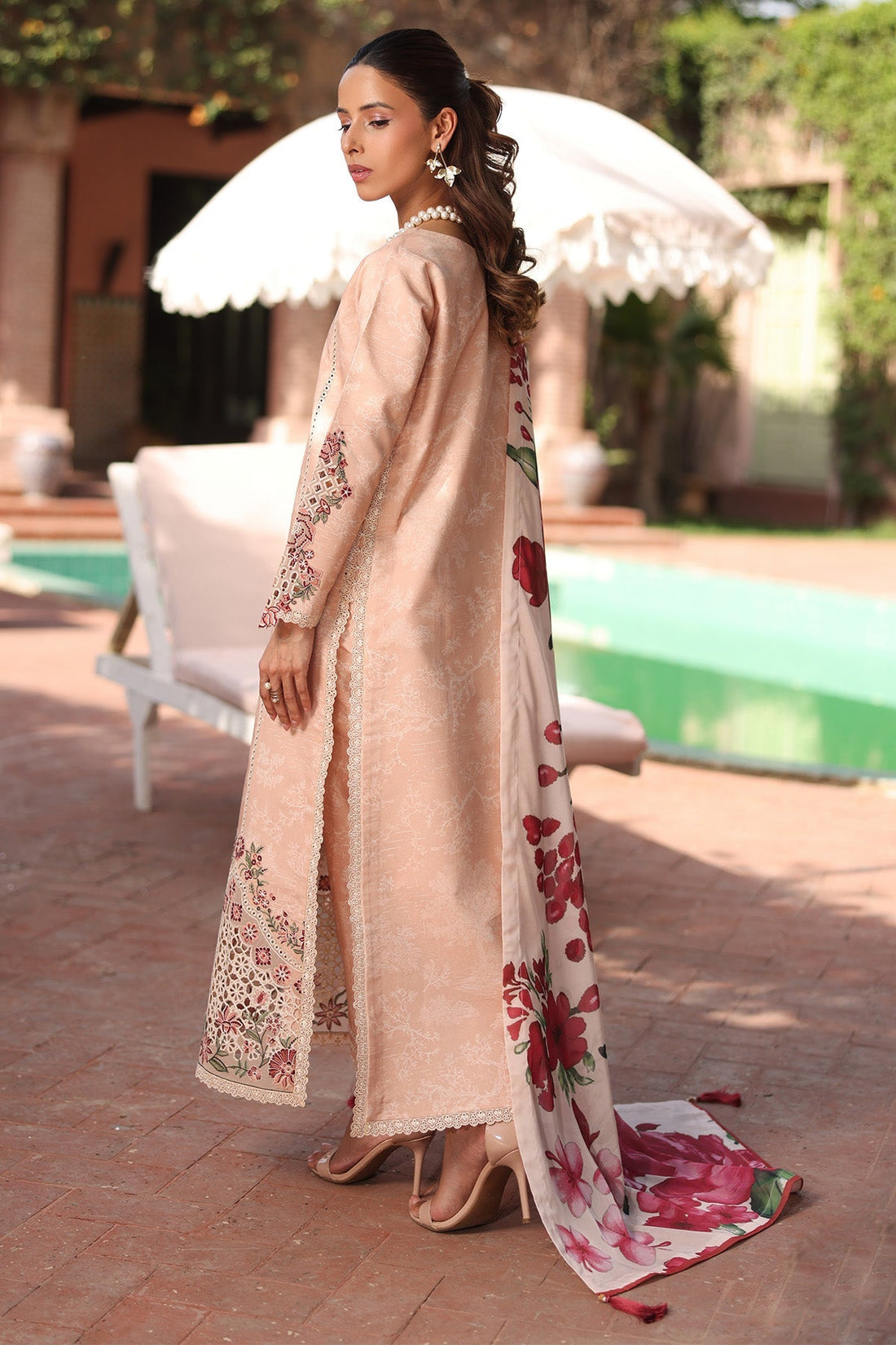 Alizeh | Embroidered Printed Festive Edit 25 | AF-EPL-7036-CLOVER - by - Libasekhas UK - Registered Vendor of : Alizeh - 100% Original Designer Dresss