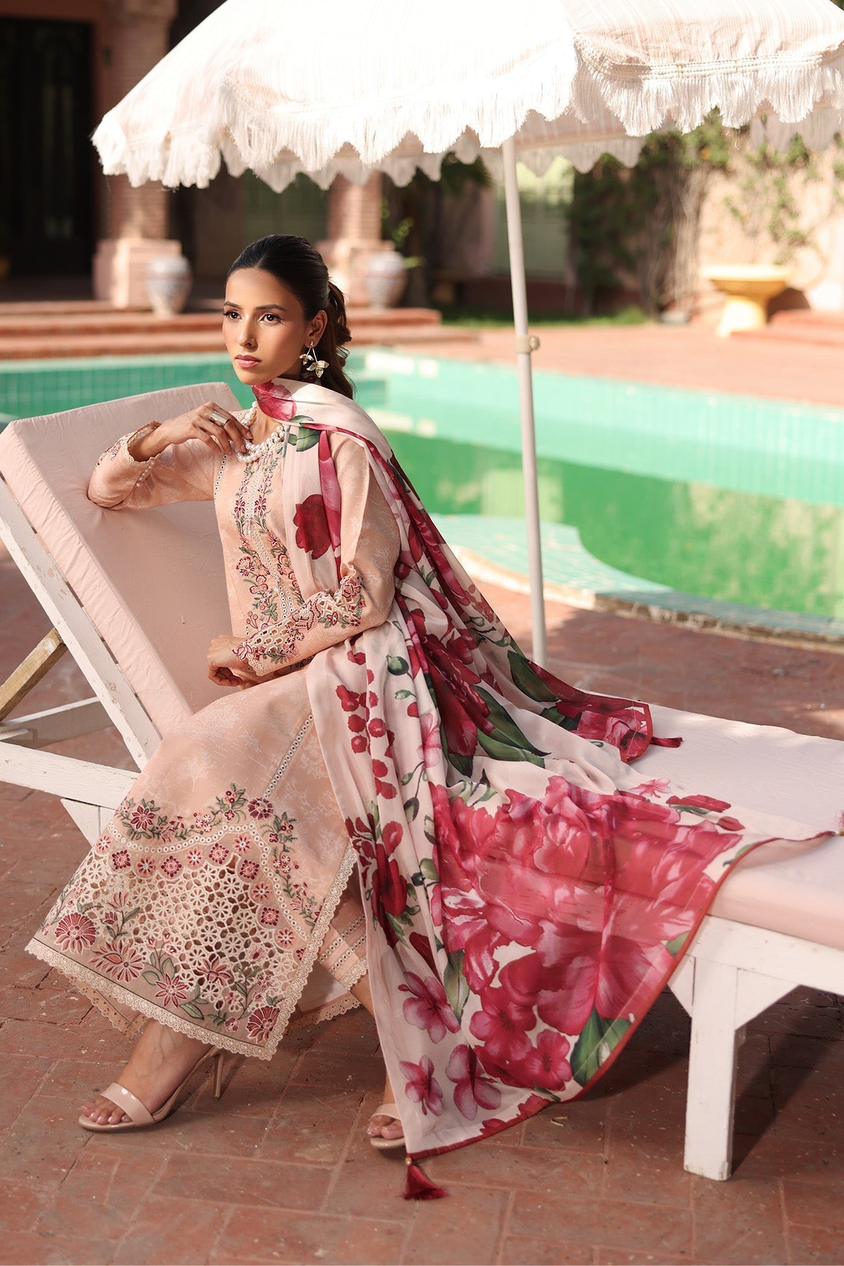 Alizeh | Embroidered Printed Festive Edit 25 | AF-EPL-7036-CLOVER - by - Libasekhas UK - Registered Vendor of : Alizeh - 100% Original Designer Dresss