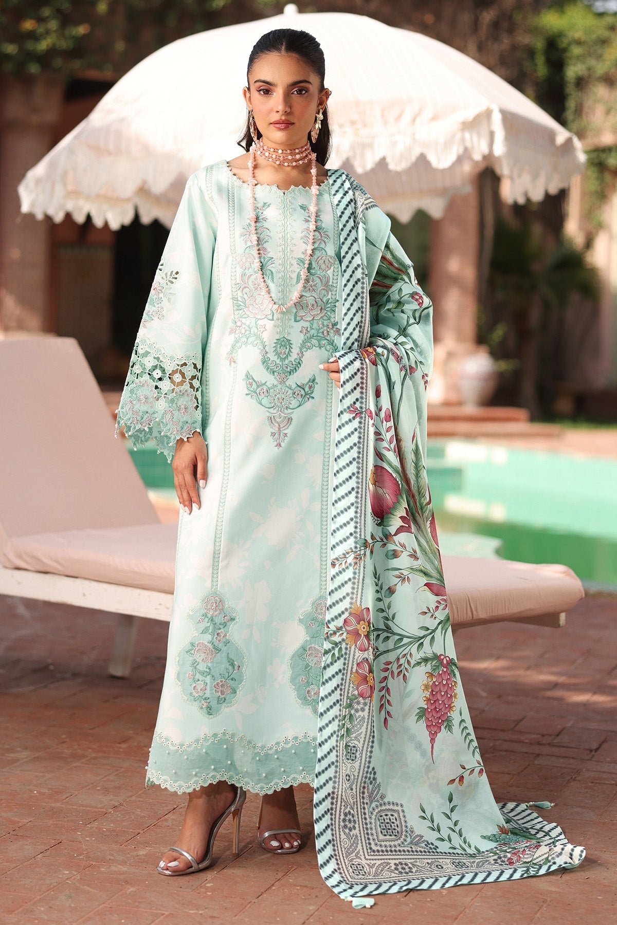 Alizeh | Embroidered Printed Festive Edit 25 |AF-EPL-7031-MIREGA - by - Libasekhas UK - Registered Vendor of : Alizeh - 100% Original Designer Dresss