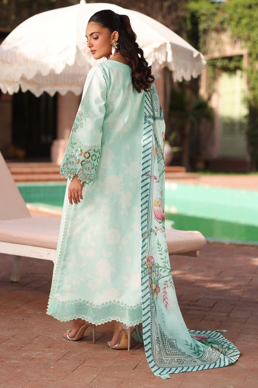 Alizeh | Embroidered Printed Festive Edit 25 |AF-EPL-7031-MIREGA - by - Libasekhas UK - Registered Vendor of : Alizeh - 100% Original Designer Dresss