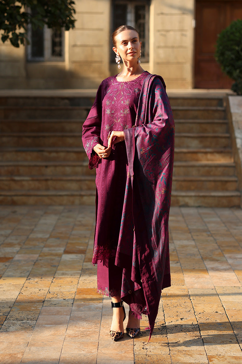 Rangrasiya | Carnation Luxury Shawl Edit | Espresso - by Libasekhas UK - Registered Vendor of : Rangrasiya - 100% Original Designer Dress