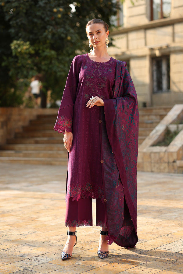 Rangrasiya | Carnation Luxury Shawl Edit | Espresso - by Libasekhas UK - Registered Vendor of : Rangrasiya - 100% Original Designer Dress