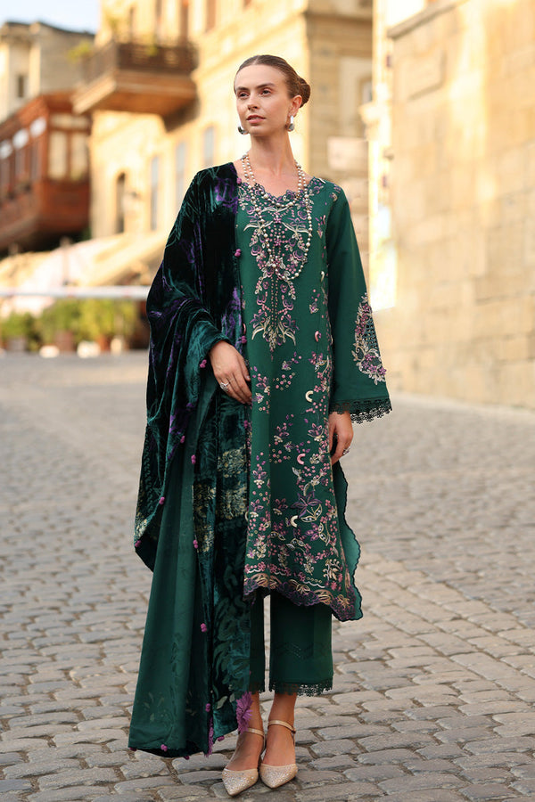 Rangrasiya | Carnation Luxury Shawl Edit | Matcha - by Libasekhas UK - Registered Vendor of : Rangrasiya - 100% Original Designer Dress