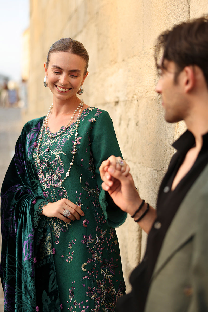 Rangrasiya | Carnation Luxury Shawl Edit | Matcha - by Libasekhas UK - Registered Vendor of : Rangrasiya - 100% Original Designer Dress