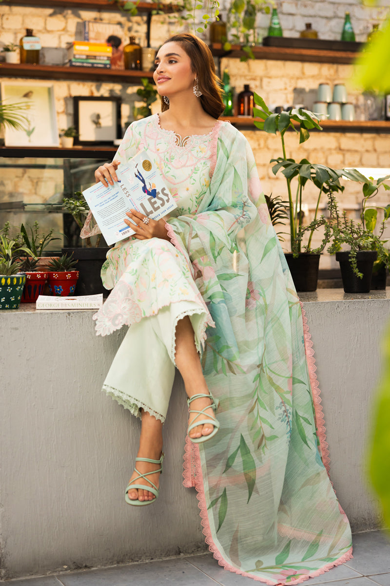 Rangrasiya | Lifestyle Summer Edit 25 | Sage - by - Libasekhas UK - Registered Vendor of : Rangrasiya - 100% Original Designer Dresss