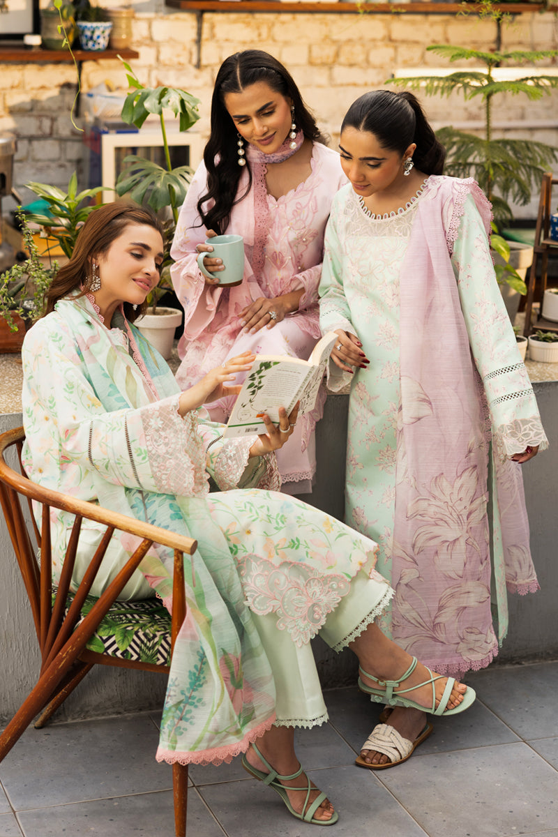 Rangrasiya | Lifestyle Summer Edit 25 | Sage - by - Libasekhas UK - Registered Vendor of : Rangrasiya - 100% Original Designer Dresss